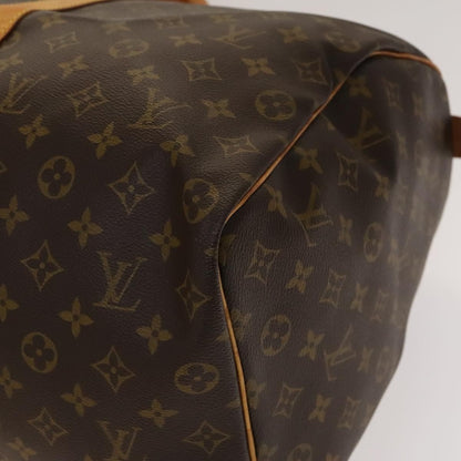 Louis Vuitton Keepall Bag Monogram Canvas, BROWN, CANVAS, Travel bag