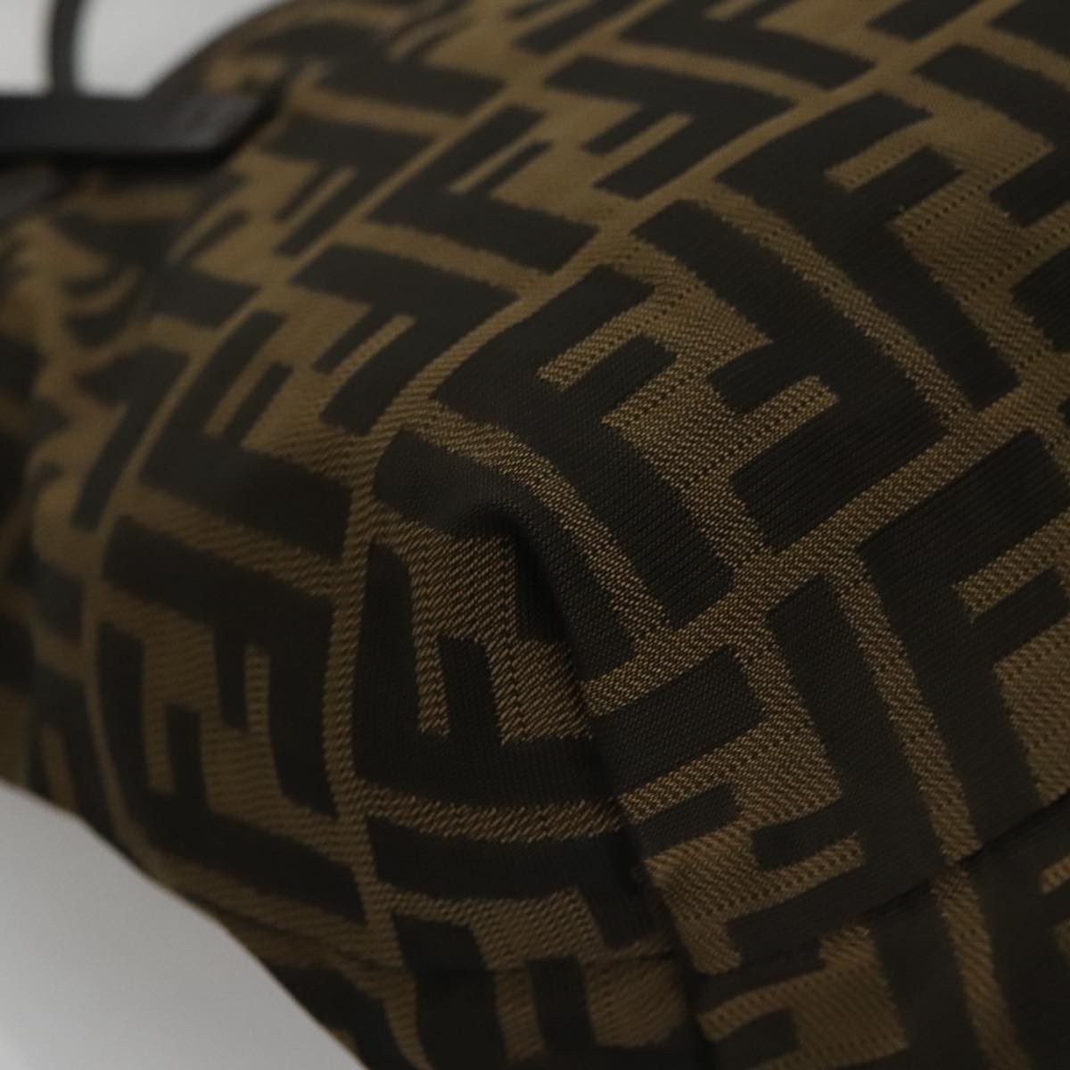 Fendi Roll Tote Zucca Canvas, BROWN, CANVAS, Tote bag