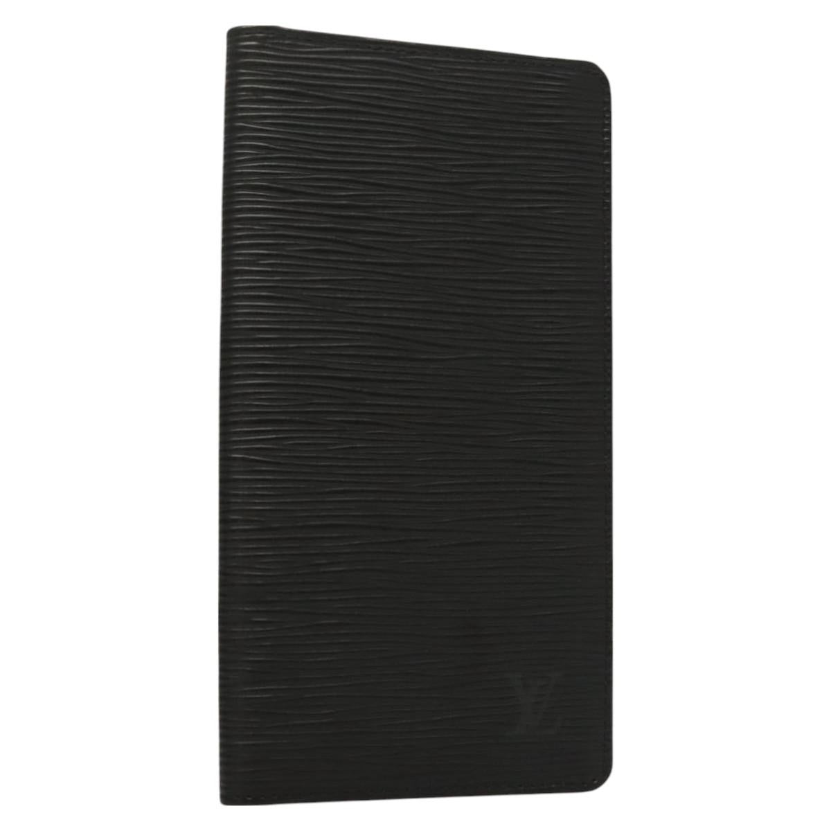 Louis Vuitton Porte Cartes Wallet Epi Leather, BLACK, LEATHER, Wallets