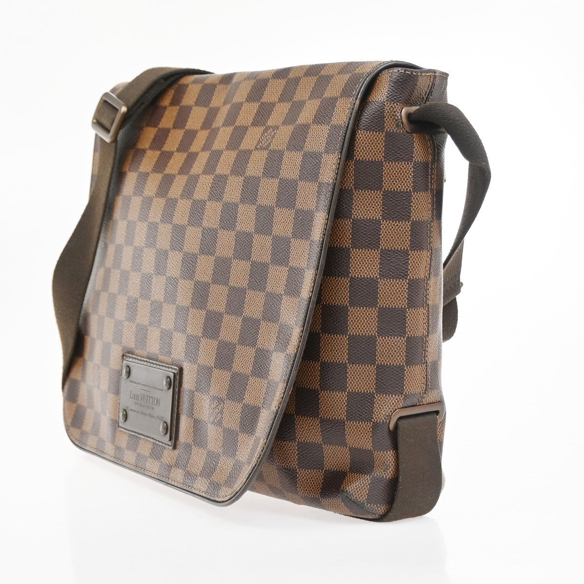 Louis Vuitton Brooklyn Handbag Damier, Brown, Canvas, Shoulder Bag