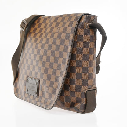 Louis Vuitton Brooklyn Handbag Damier, Brown, Canvas, Shoulder Bag