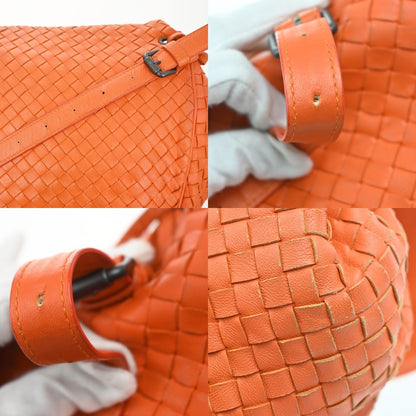 Bottega Veneta Intrecciato Shoulder bag Leather, Orange, Leather, Handbag