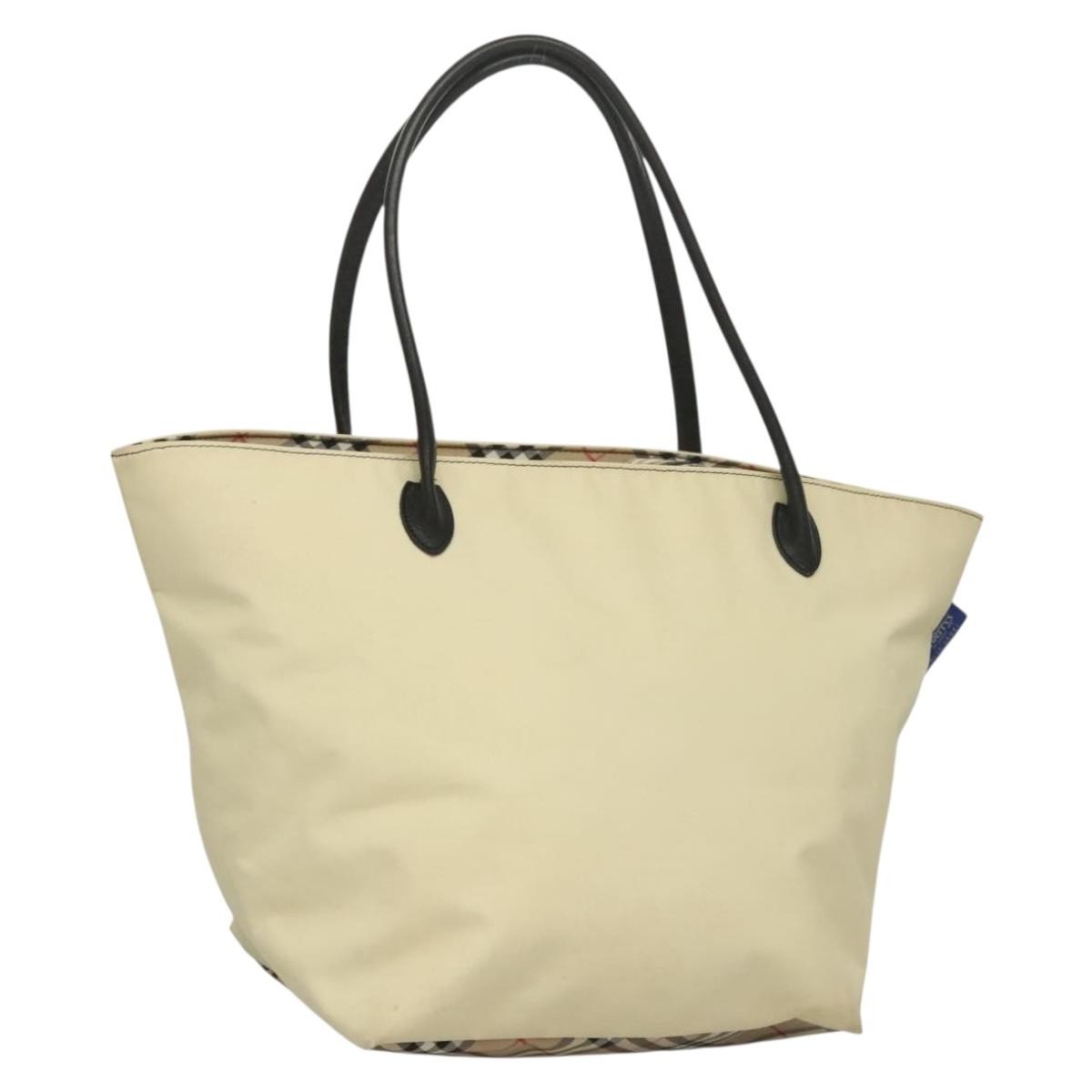 Burberry Nova Check Tote Nylon, BEIGE, NYLON, Tote bag