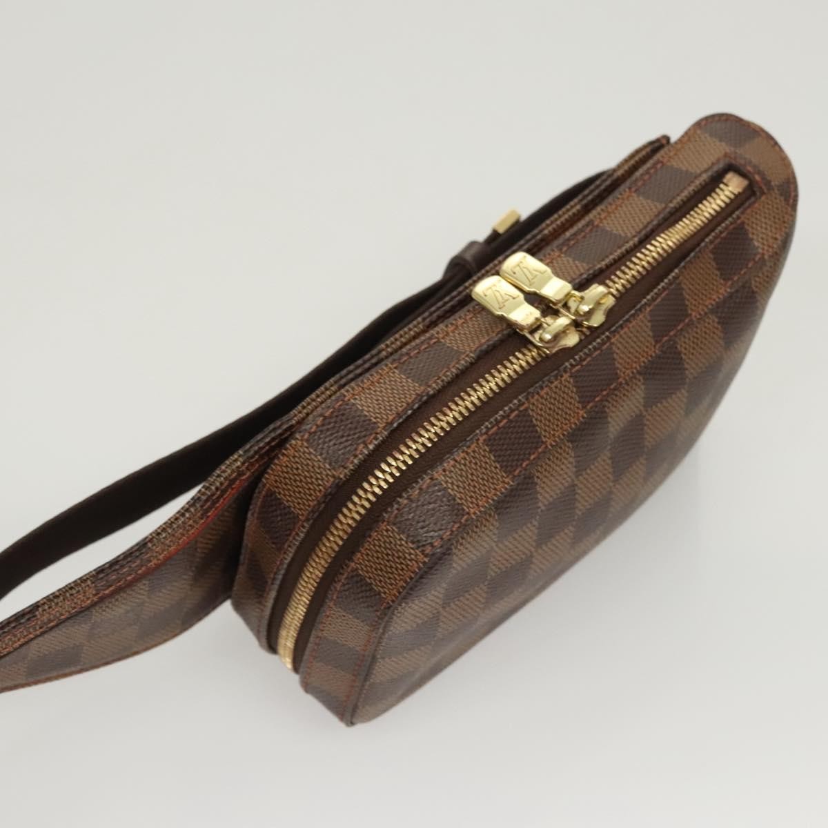 Louis Vuitton Geronimos Waist Bag Damier, BROWN, CANVAS, Shoulder bag