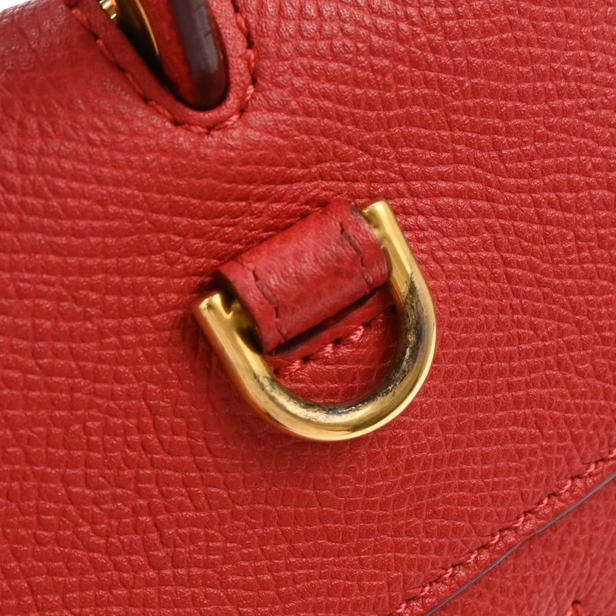 Celine Belt Bag Calfskin, RED, LEATHER, Handbag