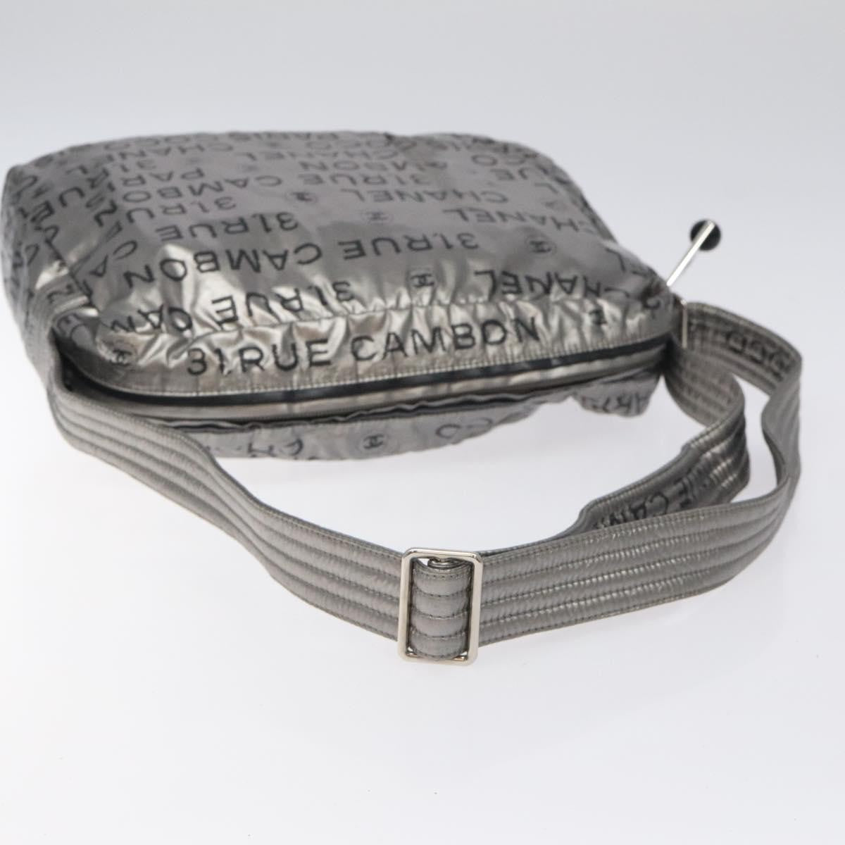Chanel Unlimited Shoulder Bag Nylon, SILVER, NYLON, Shoulder bag