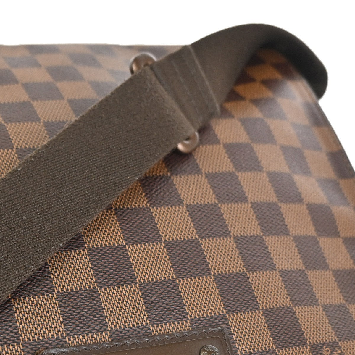 Louis Vuitton Brooklyn Handbag Damier, Brown, Canvas, Shoulder Bag