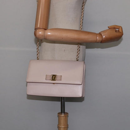 Salvatore Ferragamo Ginny Crossbody Bag Leather, PINK, LEATHER, Shoulder bag