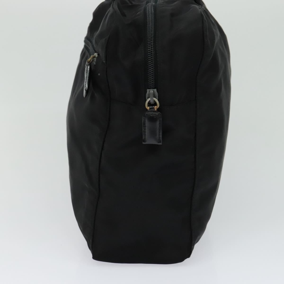 Prada Vintage Zip Handbag Tessuto, BLACK, NYLON, Handbag