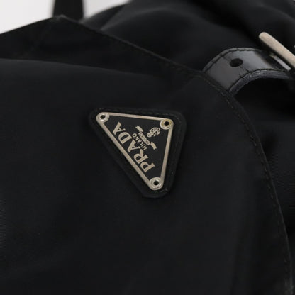 Prada Double Front Pocket Backpack Tessuto, BLACK, NYLON, Backpack