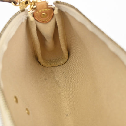 Louis Vuitton Eva Handbag Damier, WHITE, CANVAS, Shoulder bag