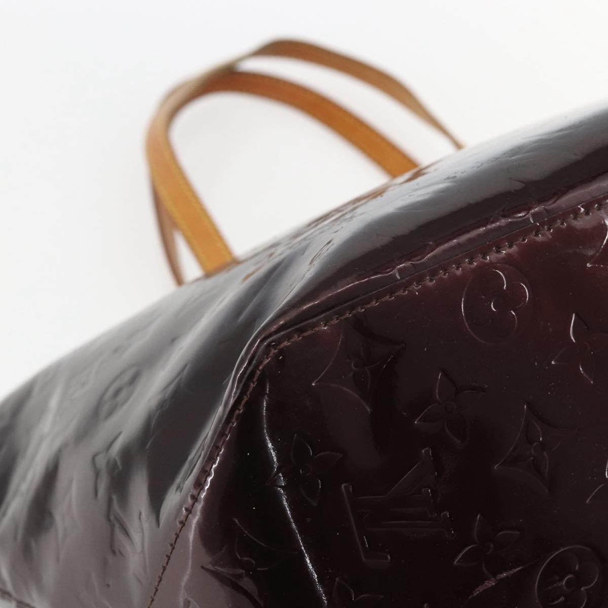 Louis Vuitton Bellevue Handbag Monogram Vernis, BURGUNDY, PATENT_LEATHER, Tote bag