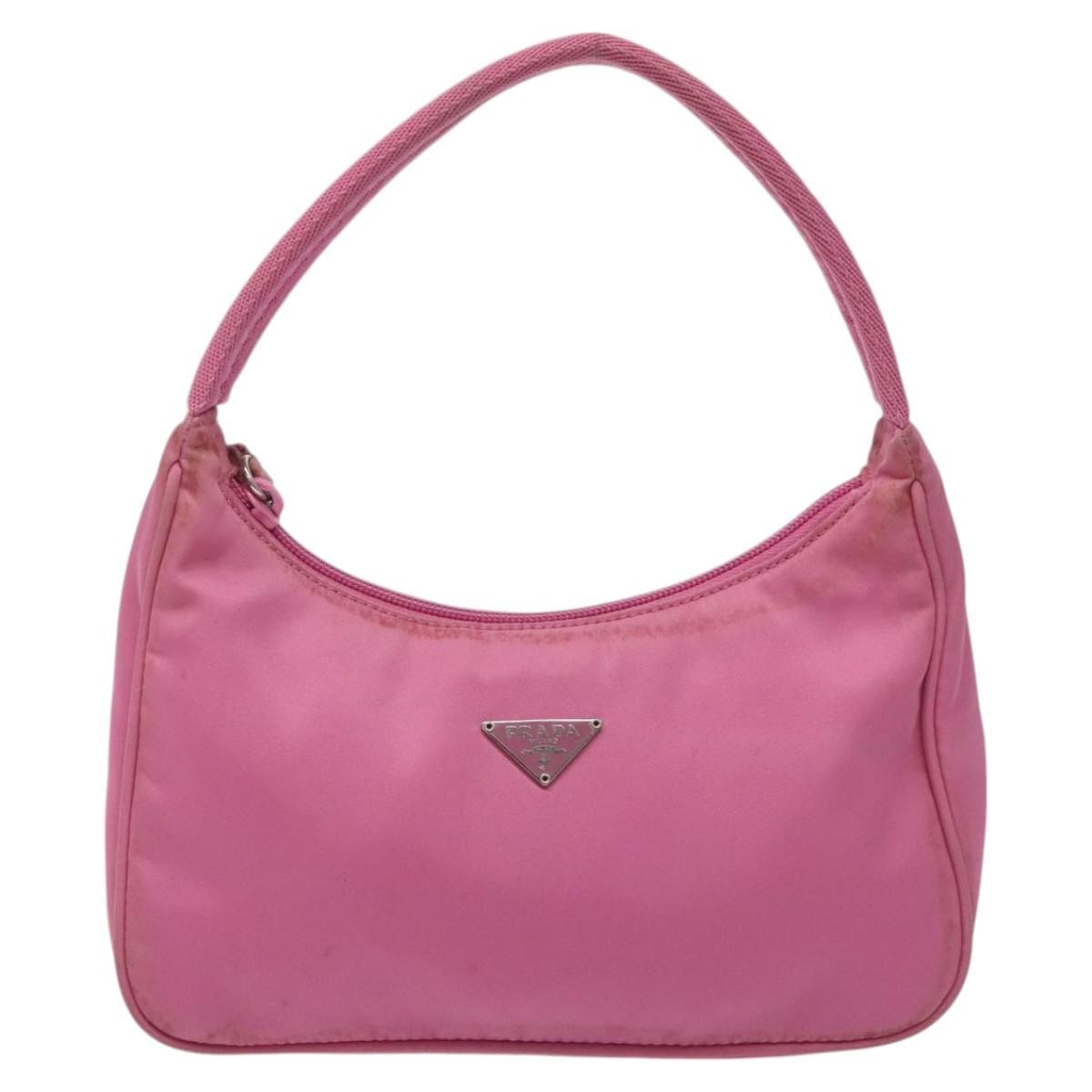 Prada Hobo Tessuto, PINK, NYLON, Clutche & pouche