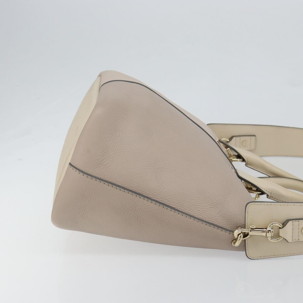 Chloe Bicolor Baylee Satchel Leather, GRAY, LEATHER, Tote bag