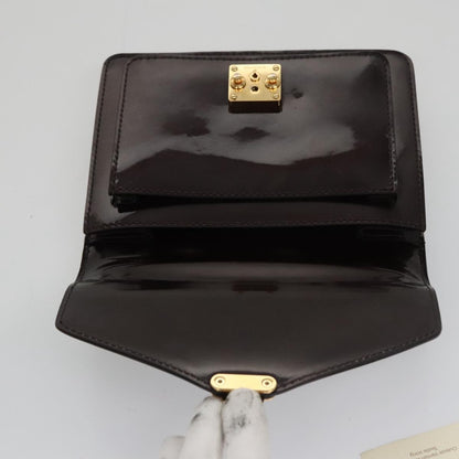 Louis Vuitton Monceau Handbag Vernis, BURGUNDY, PATENT_LEATHER, Handbag