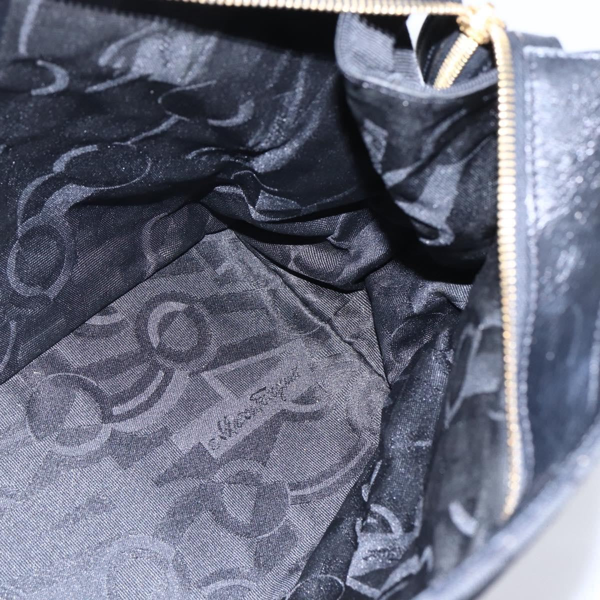 Salvatore Ferragamo Vala tote Canvas, NAVY, CANVAS, Tote bag