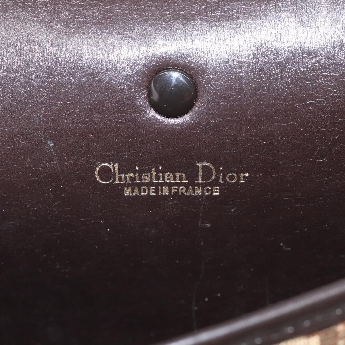 Christian Dior Vintage CD Flap Shoulder Bag Canvas, BROWN, CANVAS, Shoulder bag