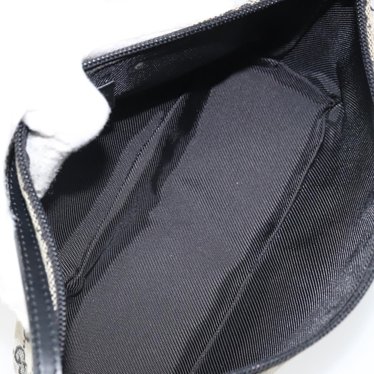 Gucci Vintage Boat Pochette GG Canvas, BLACK, CANVAS, Clutche & pouche