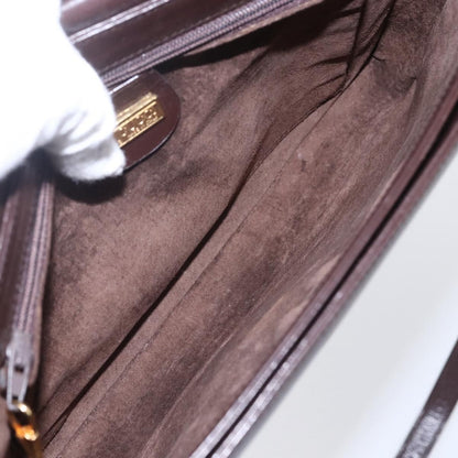 Gucci Vintage Shoulder Bag Leather, BROWN, LEATHER, Shoulder bag