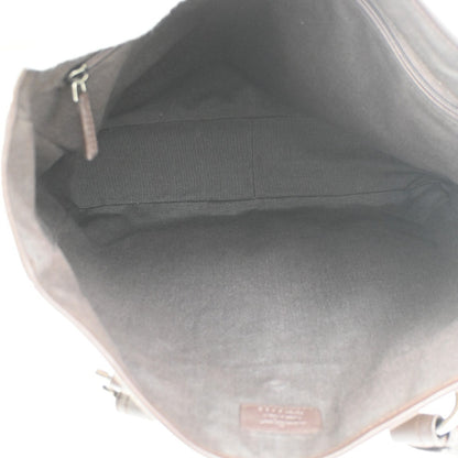 Salvatore Ferragamo Gancini Tote Suede, BROWN, SUEDE, Tote bag