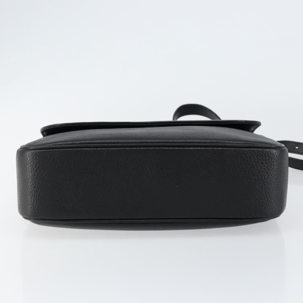 Burberry Flap Shoulder Bag Leather, BLACK, LEATHER, Shoulder bag