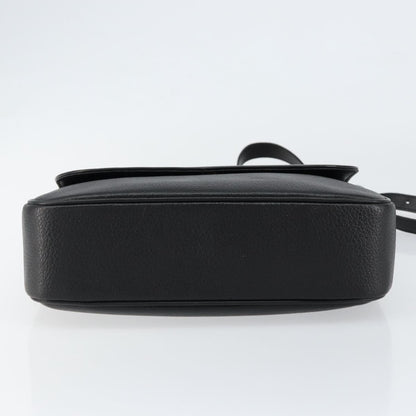 Burberry Flap Shoulder Bag Leather, BLACK, LEATHER, Shoulder bag