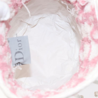 Christian Dior Vintage Trotter Pouch Pile, PINK, COTTON, Clutche & pouche