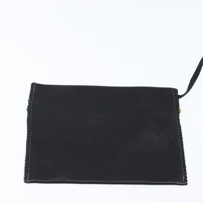 Fendi Logo Flap Drawstring Backpack Leather, BLACK, LEATHER, Backpack