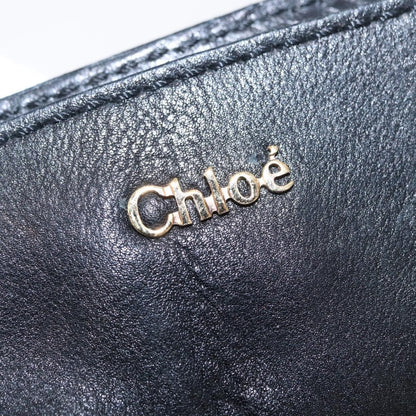 Chloe Elsie Convertible Satchel Leather, BLACK, LEATHER, Handbag