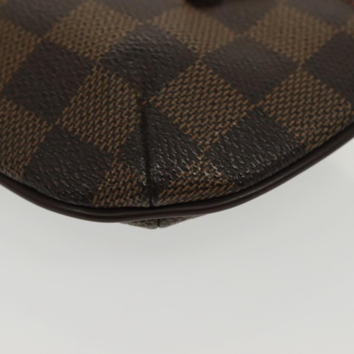 Louis Vuitton Manosque Pochette Damier, Brown, Canvas, Clutch