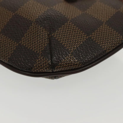 Louis Vuitton Manosque Pochette Damier, Brown, Canvas, Clutch