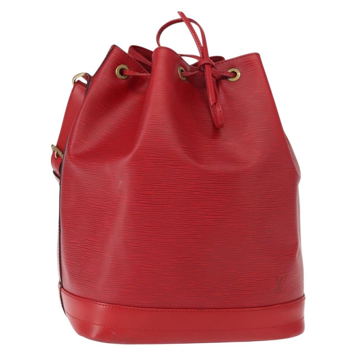 Louis Vuitton Noe Handbag Epi Leather, RED, LEATHER, Shoulder bag