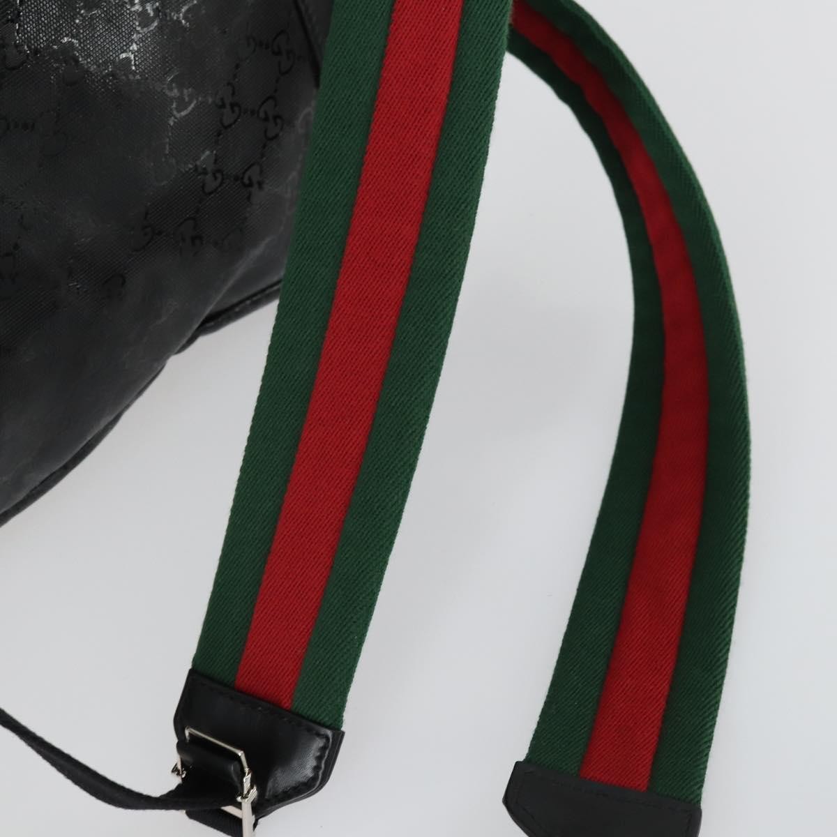 Gucci Buckle Backpack GG Imprime, BLACK, CANVAS, Backpack