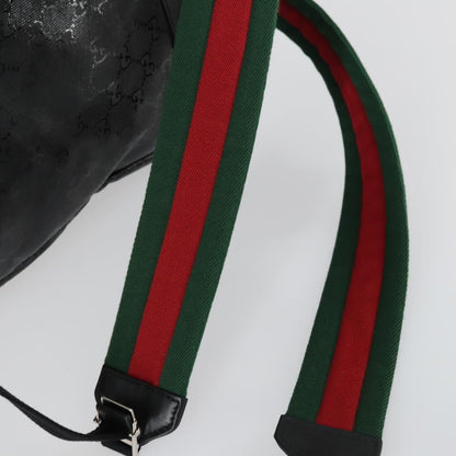 Gucci Buckle Backpack GG Imprime, BLACK, CANVAS, Backpack