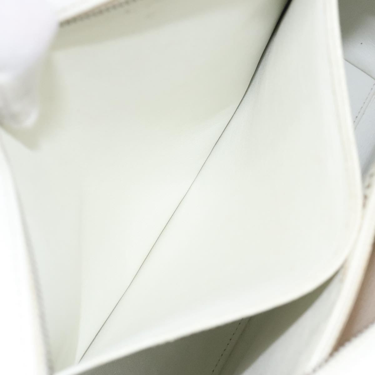 Chanel Vintage CC Lock Tote Caviar, WHITE, LEATHER, Shoulder bag