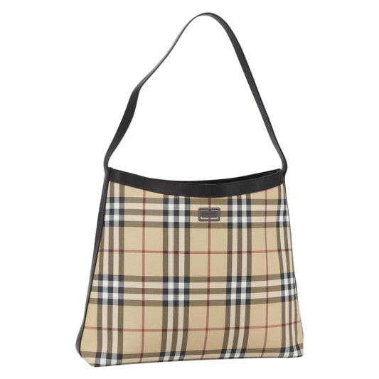 Burberry Nova check Shoulder bag Canvas, BEIGE, PVC, Shoulder bag