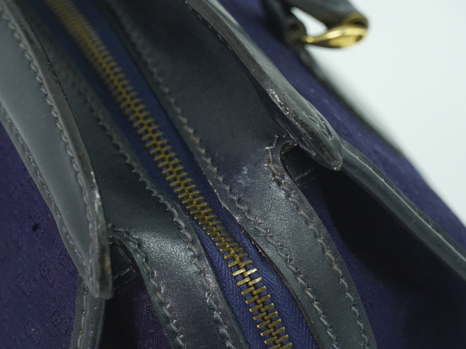 Gucci Micro GG supreme handbag Canvas, NAVY, CANVAS, Handbag