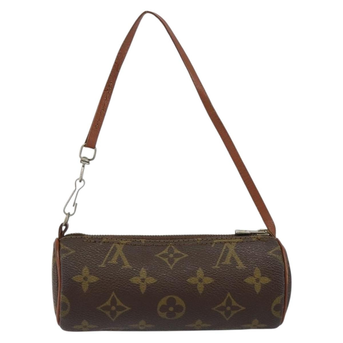 Louis Vuitton Papillon Pochette Monogram Canvas, BROWN, CANVAS, Clutche & pouche