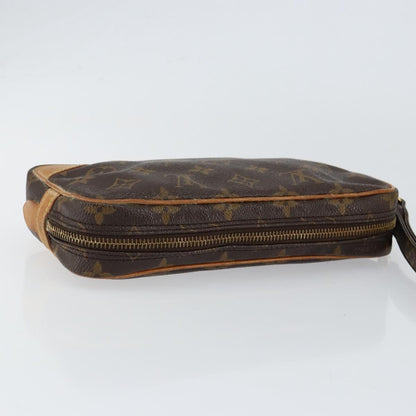 Louis Vuitton Marly Dragonne Clutch Monogram Canvas, BROWN, CANVAS, Clutche & pouche