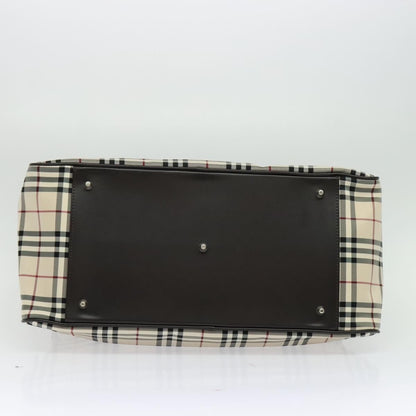 Burberry Nova Check Bowling Bag Canvas, BEIGE, NYLON, Travel bag