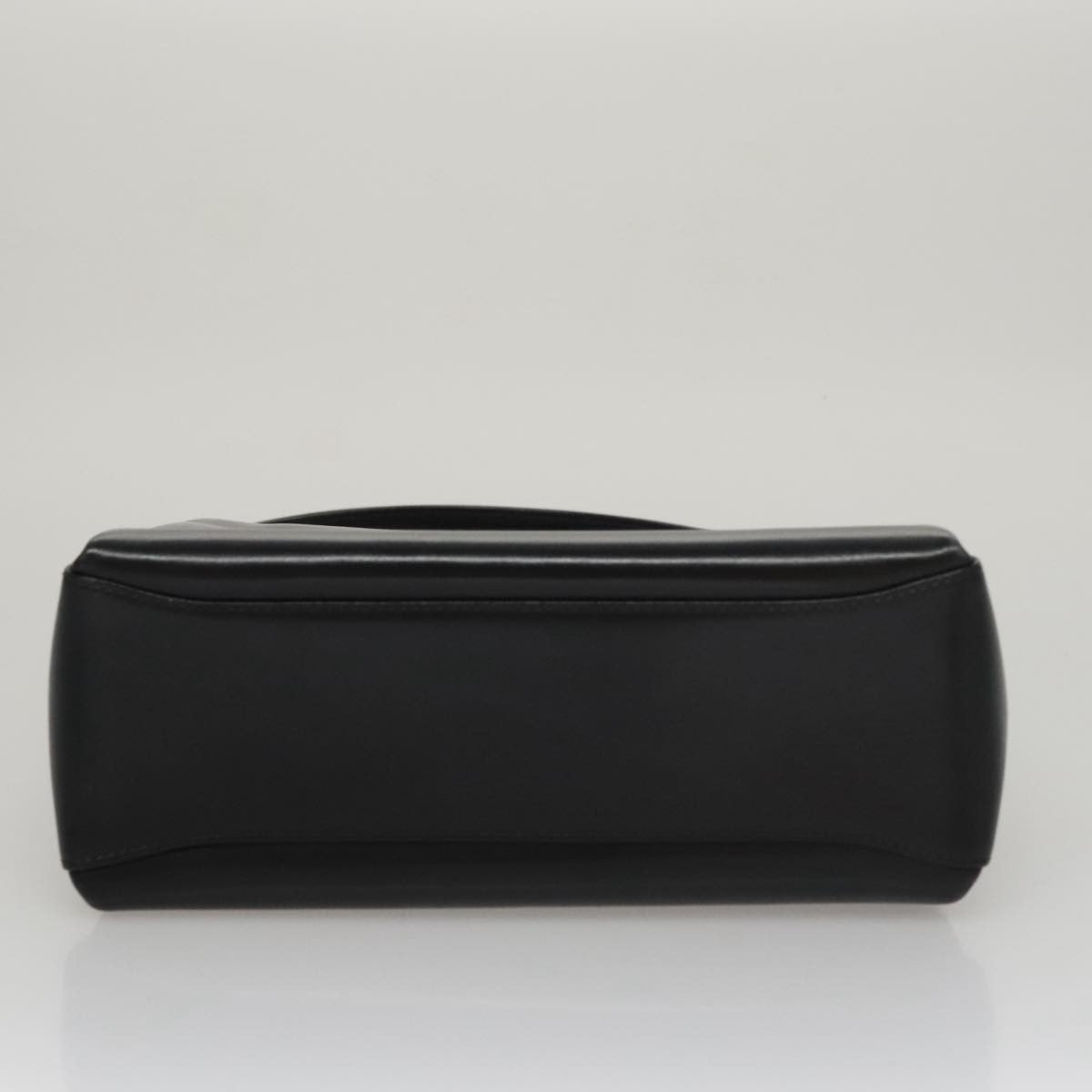 Gucci Vintage Convertible Bamboo Box Crossbody Bag Leather, BLACK, LEATHER, Handbag