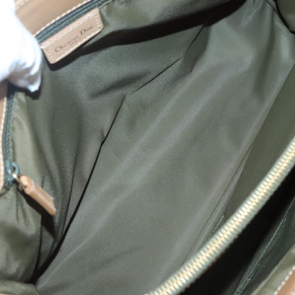 Christian Dior Vintage Trotter Double Pocket Tote Diorissimo Canvas, KHAKI, CANVAS, Tote bag