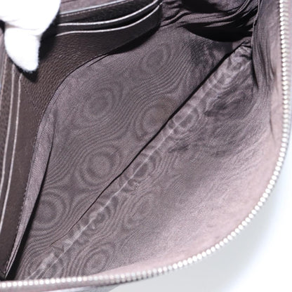 Gucci Vintage Zip Clutch Leather, BROWN, LEATHER, Clutche & pouche