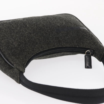 Prada Re-Edition 2000 Hobo Wool, GRAY, WOOL, Handbag