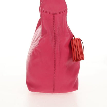 Loewe Anagram Shoulder Bag Leather, PINK, LEATHER, Shoulder bag