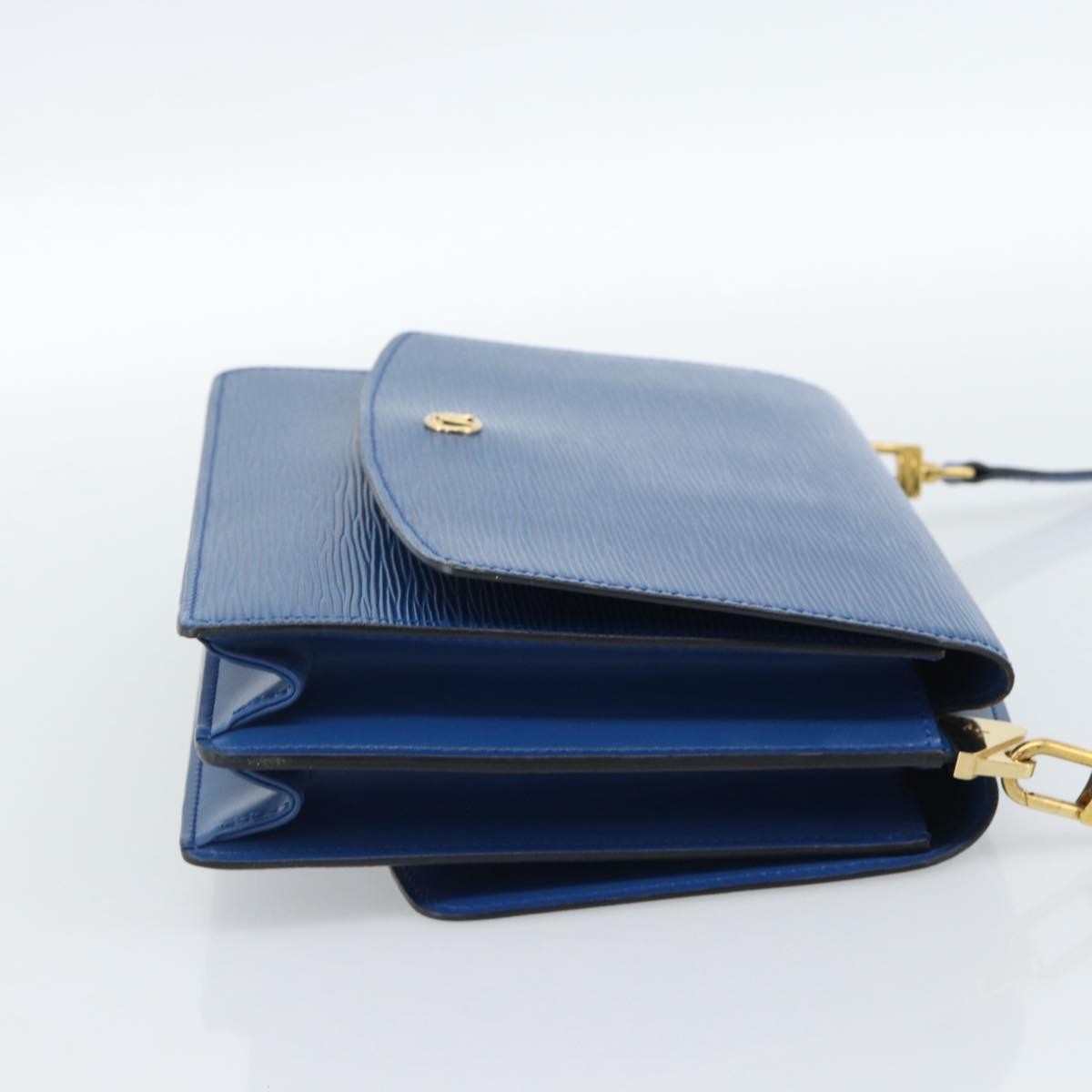 Louis Vuitton Grenelle Shoulder Bag Epi Leather, Blue, Leather, Shoulder Bag