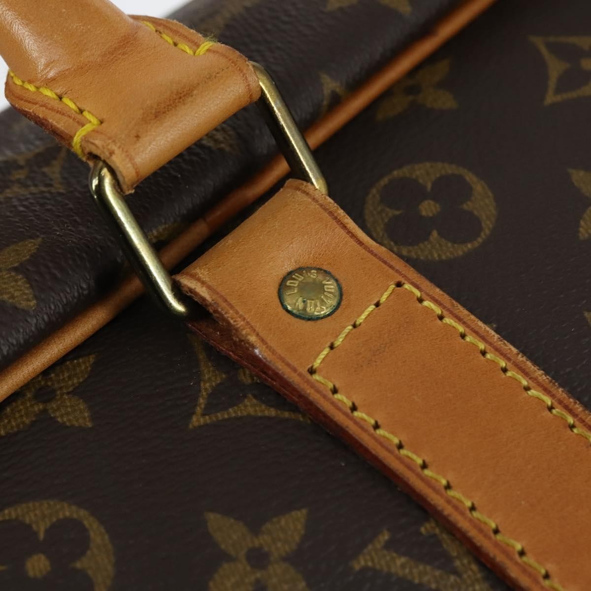 Louis Vuitton Sirius Handbag Monogram Canvas, BROWN, CANVAS, Travel bag