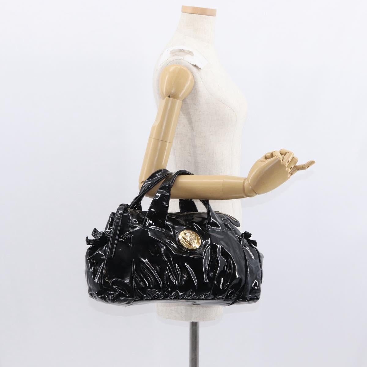 Gucci Hysteria Convertible Top Handle Bag Patent, BLACK, PATENT_LEATHER, Handbag