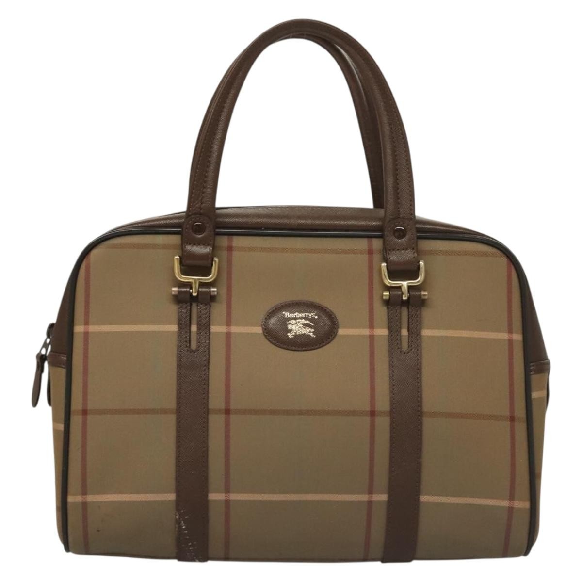 Burberry Nova Check Handbag Nova Check Canvas, BEIGE, CANVAS, Handbag