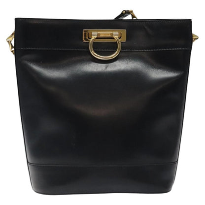 Celine Shoulder Bag Leather, BLACK, LEATHER, Shoulder bag